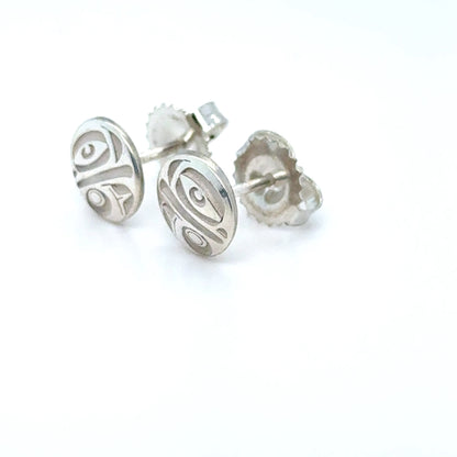 Earrings - Sterling Silver - Stud - Eagle - Micro - 8mm