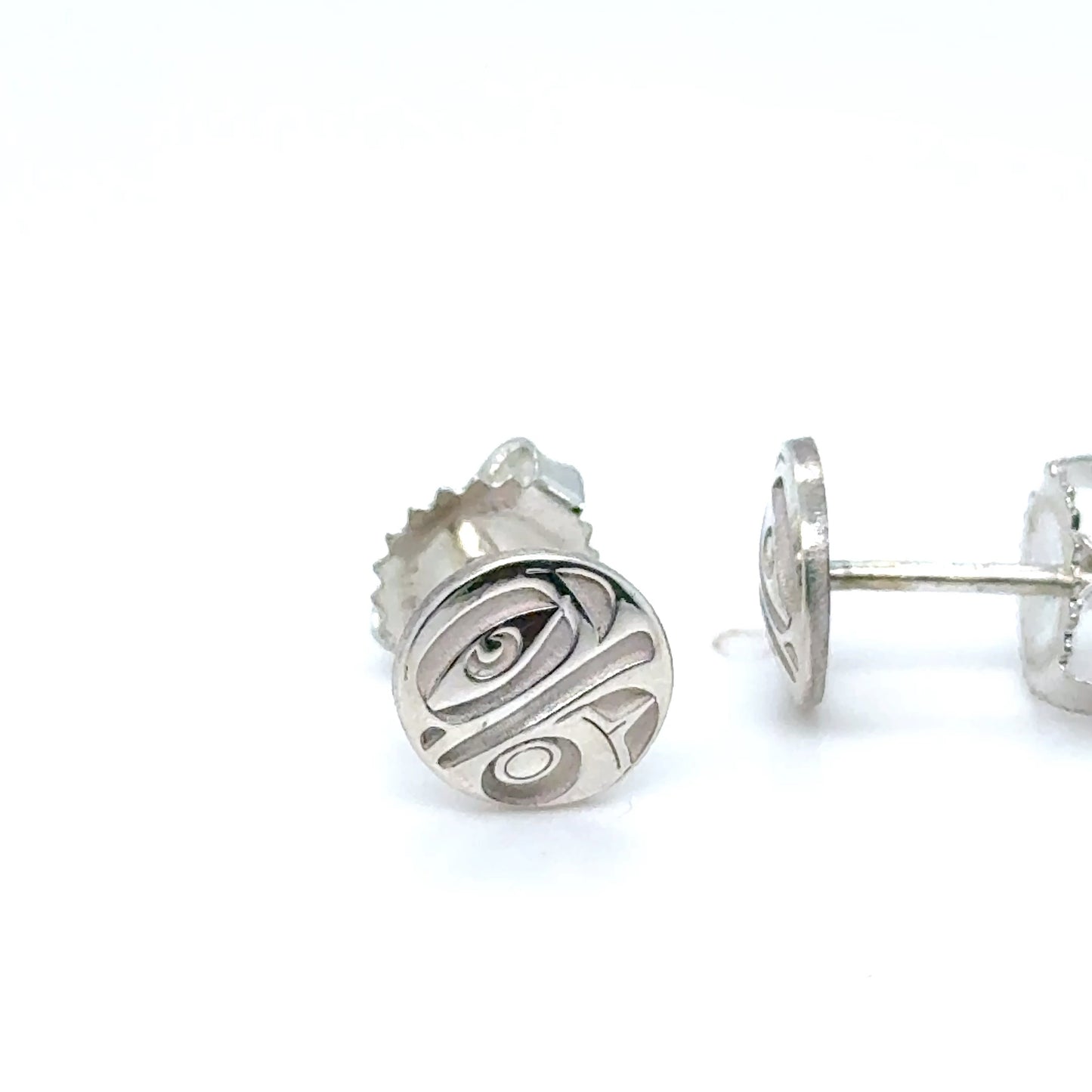 Earrings - Sterling Silver - Stud - Eagle - Micro - 8mm