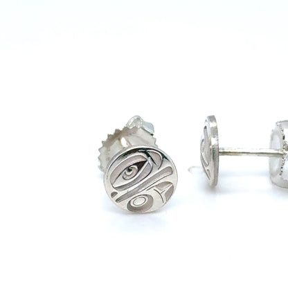 Earrings - Sterling Silver - Stud - Eagle - Micro - 8mm