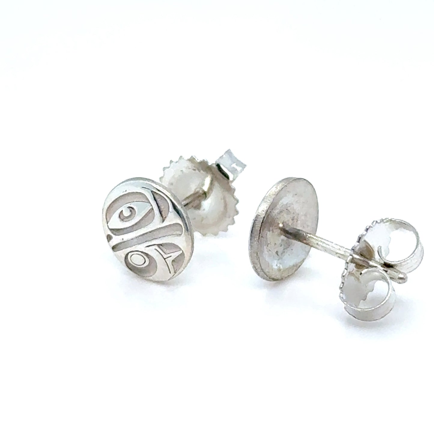 Earrings - Sterling Silver - Stud - Eagle - Micro - 8mm