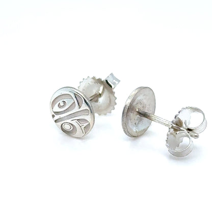 Earrings - Sterling Silver - Stud - Eagle - Micro - 8mm