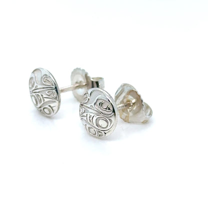 Earrings - Sterling Silver - Stud - Hummingbird - Micro - 8mm