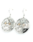 Earrings - Gold & Silver - Round - Moon