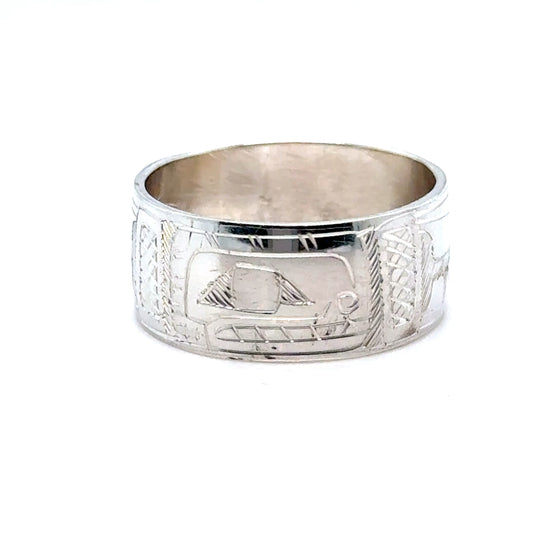 Ring - Sterling Silver - 3/8" - Orca