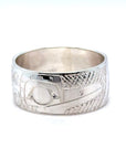 Ring - Sterling Silver - 3/8" - Hummingbird