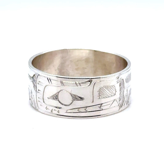Ring - Sterling Silver - 3/8" - Bear