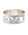 Ring - Sterling Silver - 3/8" - Thunderbird