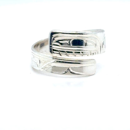 Ring - Sterling Silver - Wrap - 1/4" - Orca