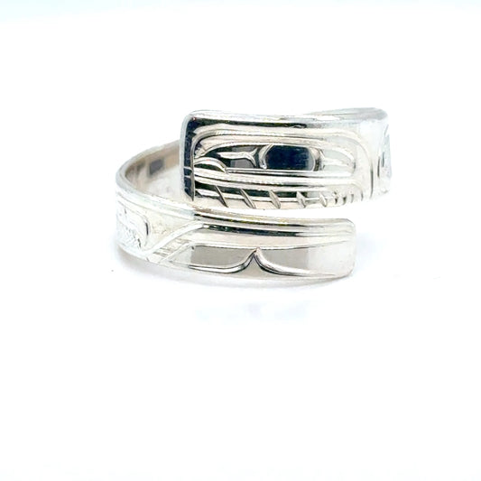 Ring - Sterling Silver - Wrap - 1/4" - Orca