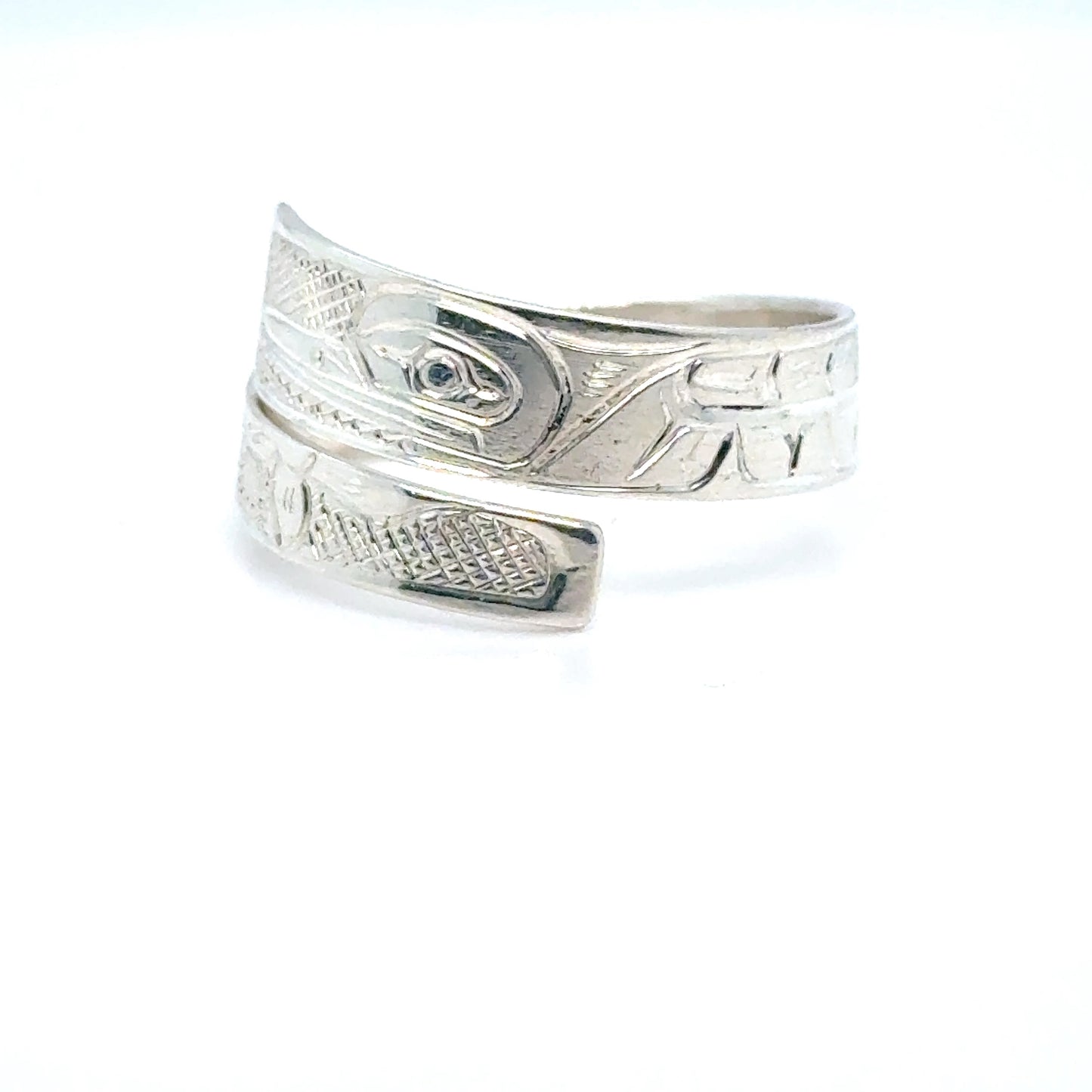 Ring - Sterling Silver - Wrap - 1/4" - Hummingbird