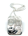 Pendant - Sterling Silver - Rectangle - Bear