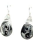 Earrings - Sterling Silver - Teardrop - Eagle