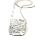 Pendant - Sterling Silver - Rectangle - Orca