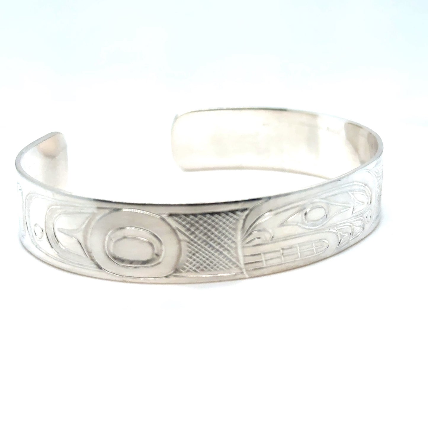 Bracelet - Sterling Silver - 1/2" - Orca - Longer Length