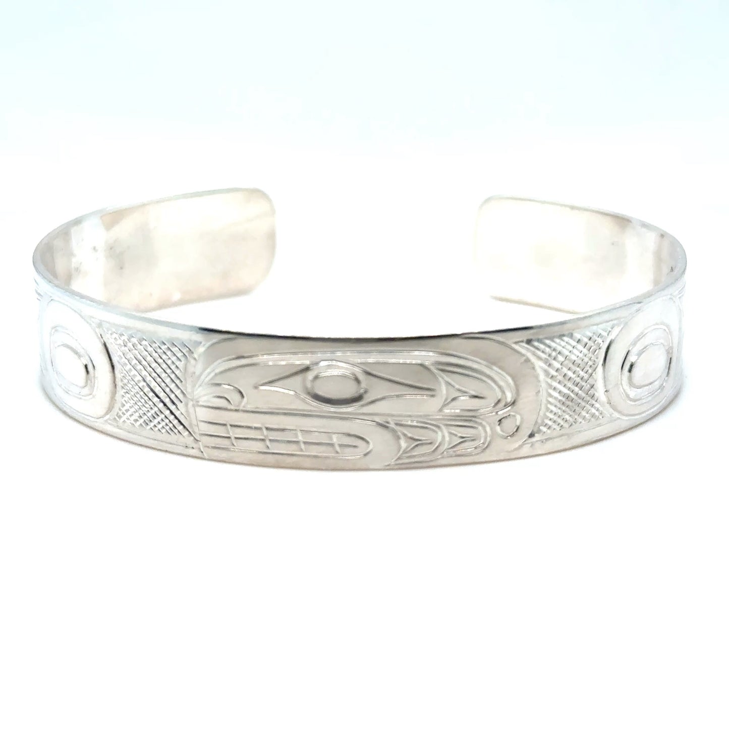 Bracelet - Sterling Silver - 1/2" - Orca - Longer Length