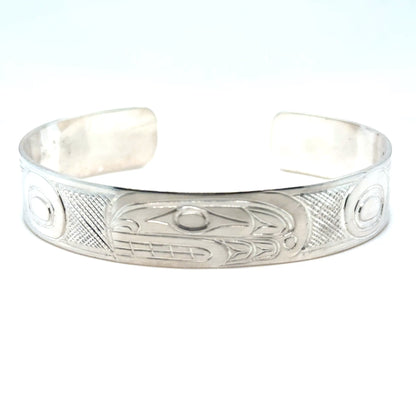 Bracelet - Sterling Silver - 1/2" - Orca - Longer Length