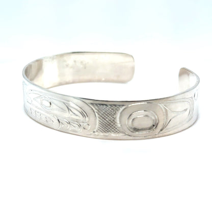 Bracelet - Sterling Silver - 1/2" - Orca - Longer Length