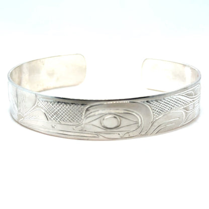 Bracelet - Sterling Silver - 1/2" - Hummingbird - Longer Length