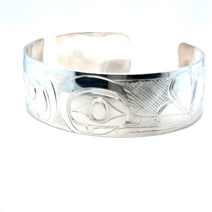 Bracelet - Sterling Silver - 3/4" - Hummingbird - Longer Length