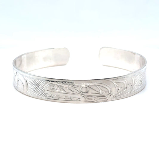 Bracelet - Sterling Silver - 3/8" - Bear - Longer Length
