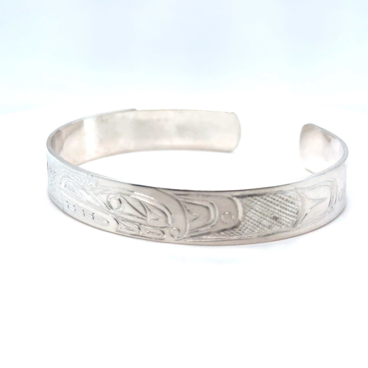 Bracelet - Sterling Silver - 3/8" - Bear - Longer Length