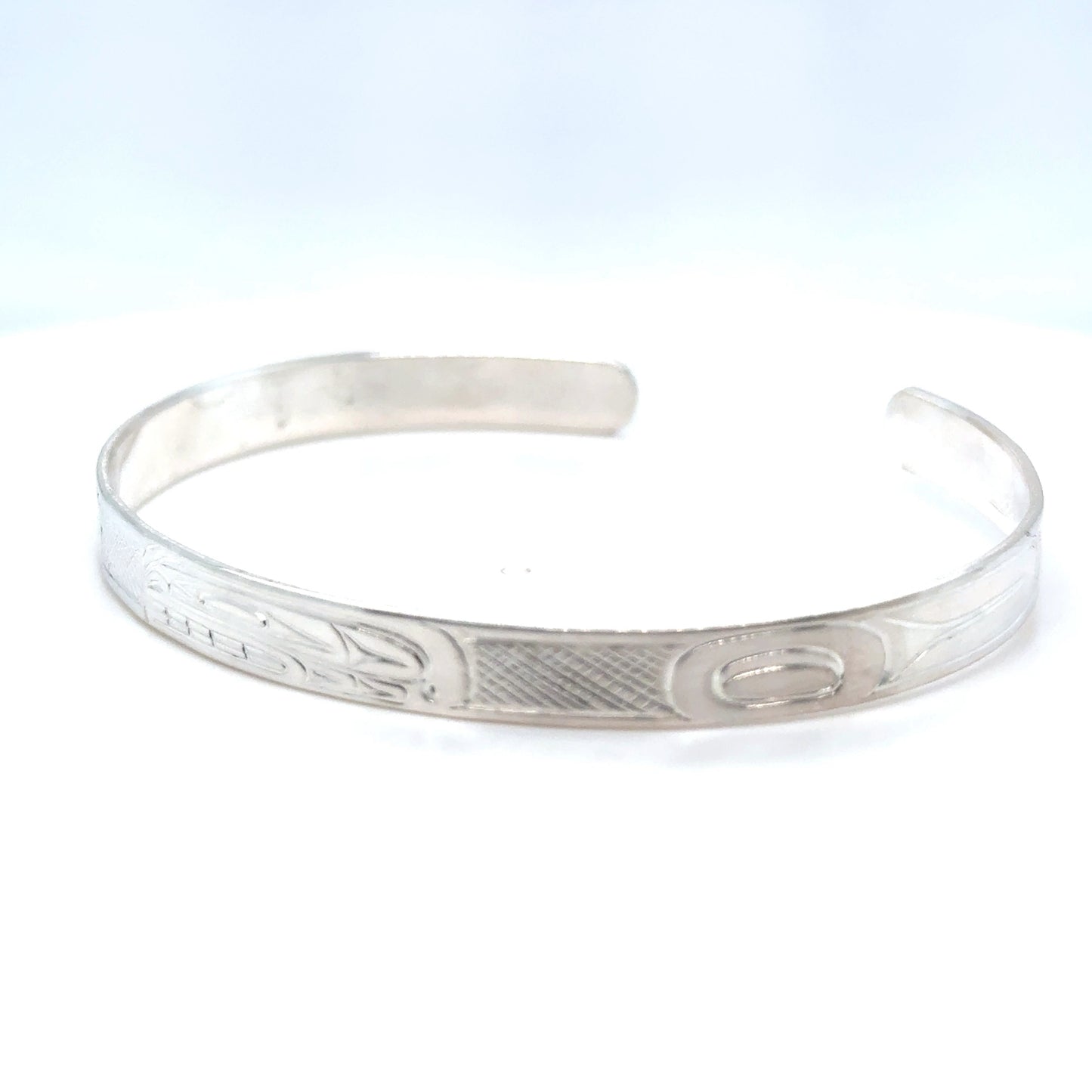 Bracelet - Sterling Silver - 1/4" - Orca - Longer Length