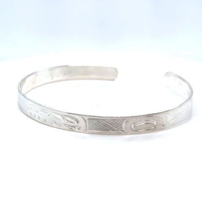 Bracelet - Sterling Silver - 1/4" - Orca - Longer Length