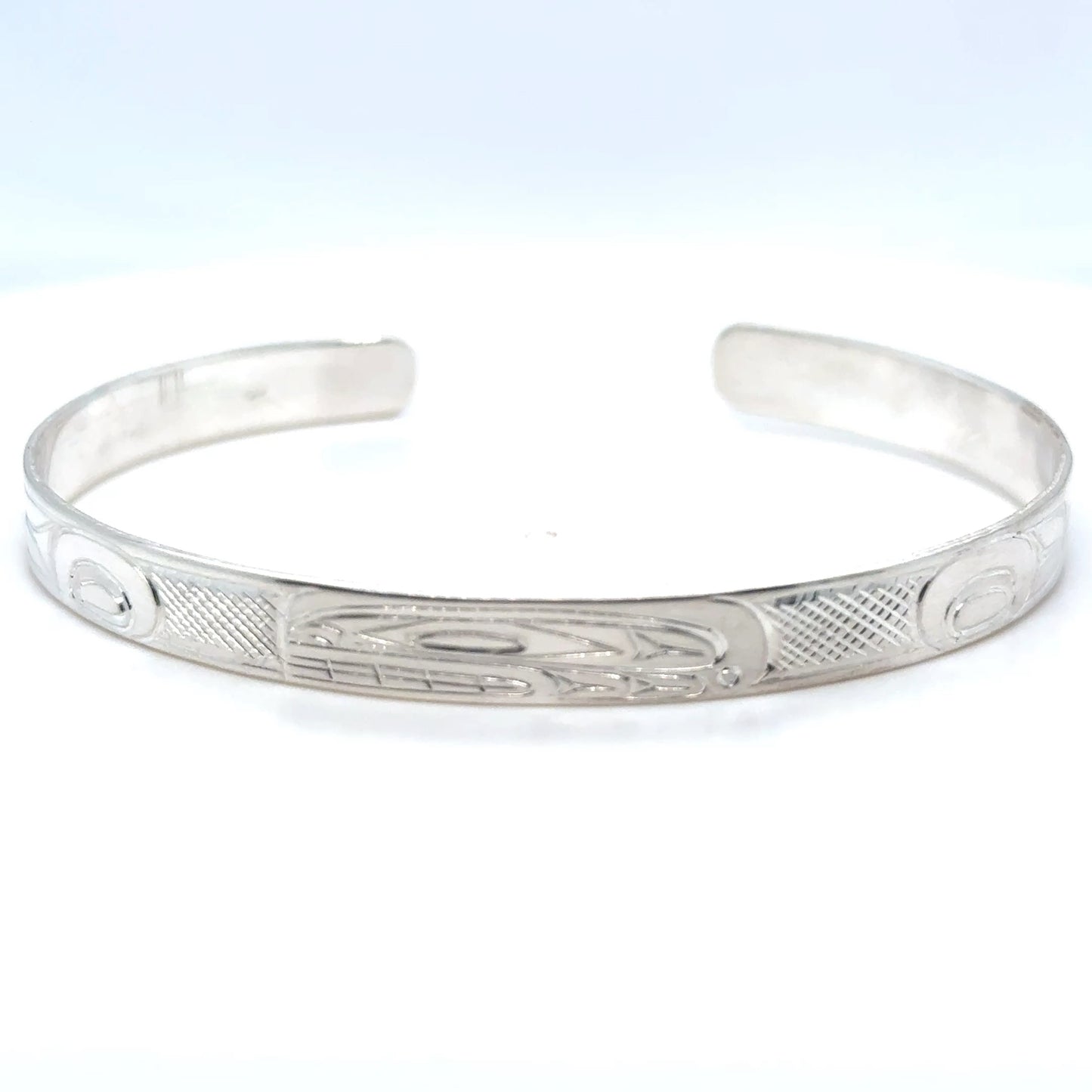 Bracelet - Sterling Silver - 1/4" - Orca - Longer Length