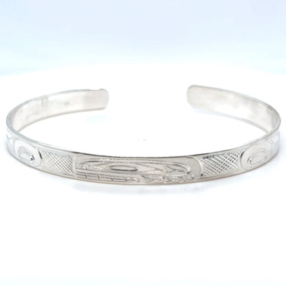 Bracelet - Sterling Silver - 1/4" - Orca - Longer Length