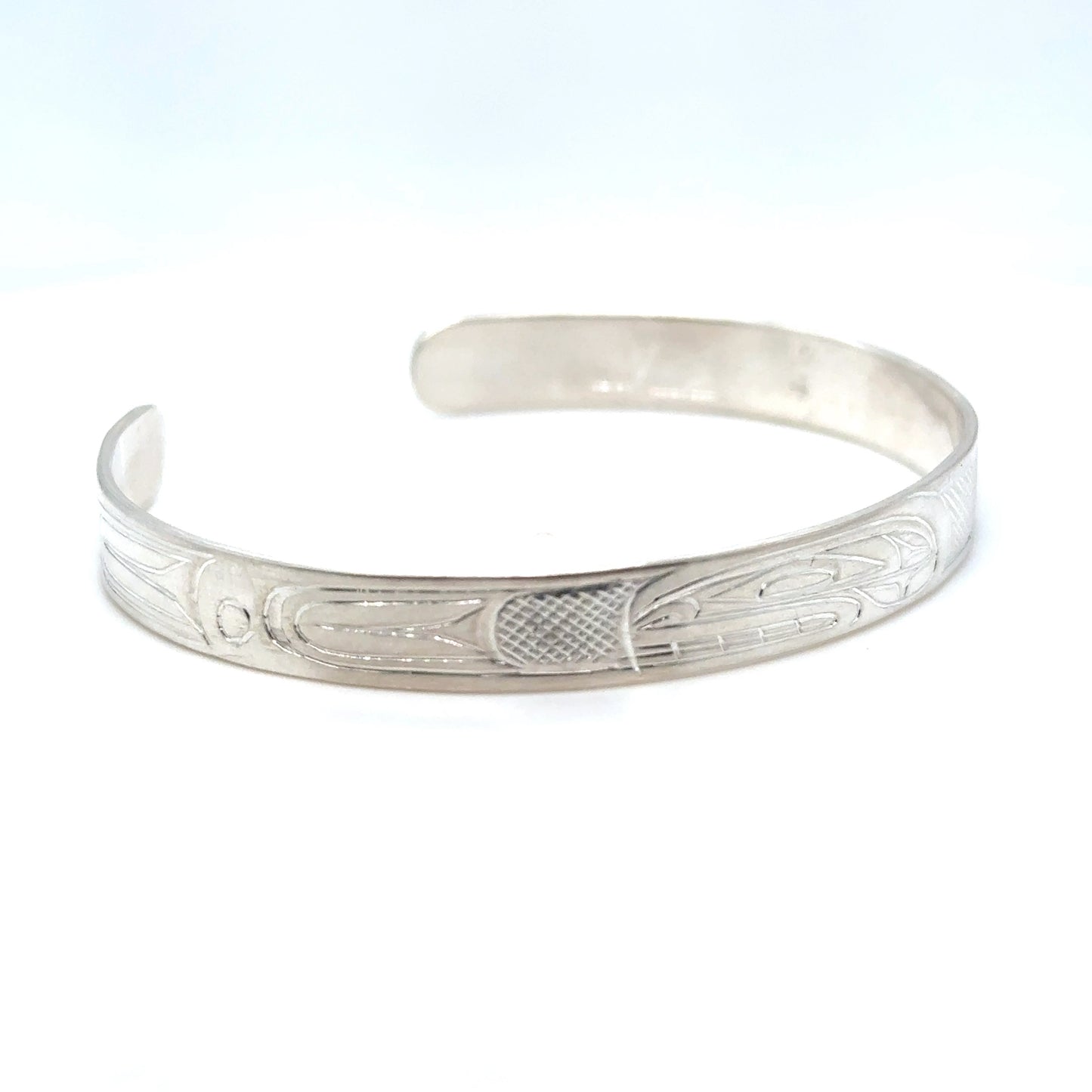 Bracelet - Sterling Silver - 1/4" - Orca - Shorter Length