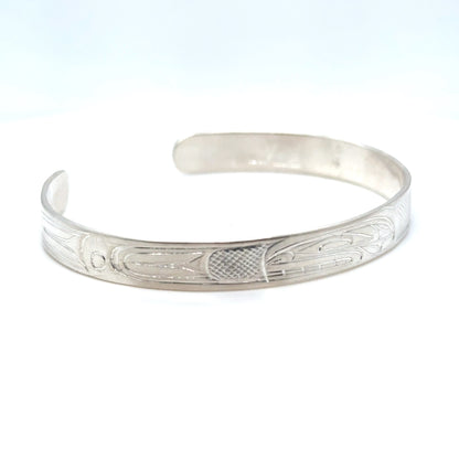 Bracelet - Sterling Silver - 1/4" - Orca - Shorter Length