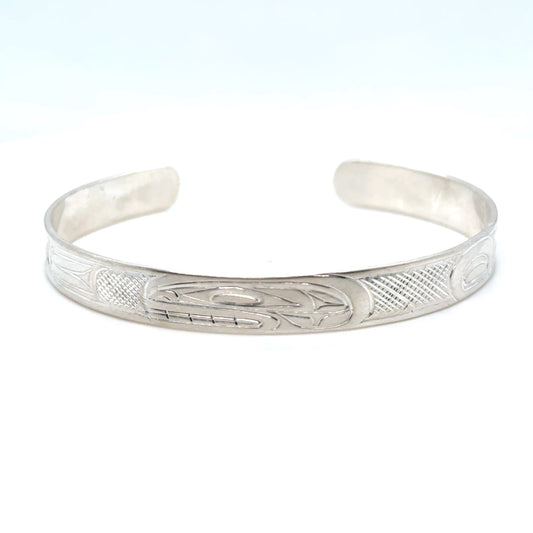 Bracelet - Sterling Silver - 1/4" - Orca - Shorter Length