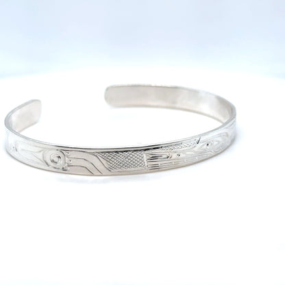 Bracelet - Sterling Silver - 1/4" - Wolf - Shorter Length