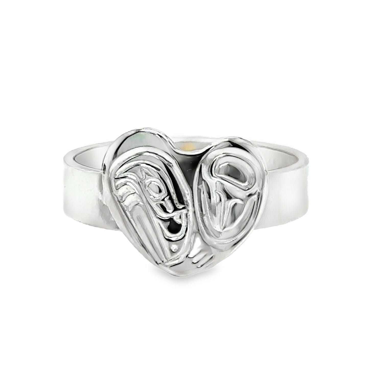 Ring - Sterling Silver - Heart - Raven