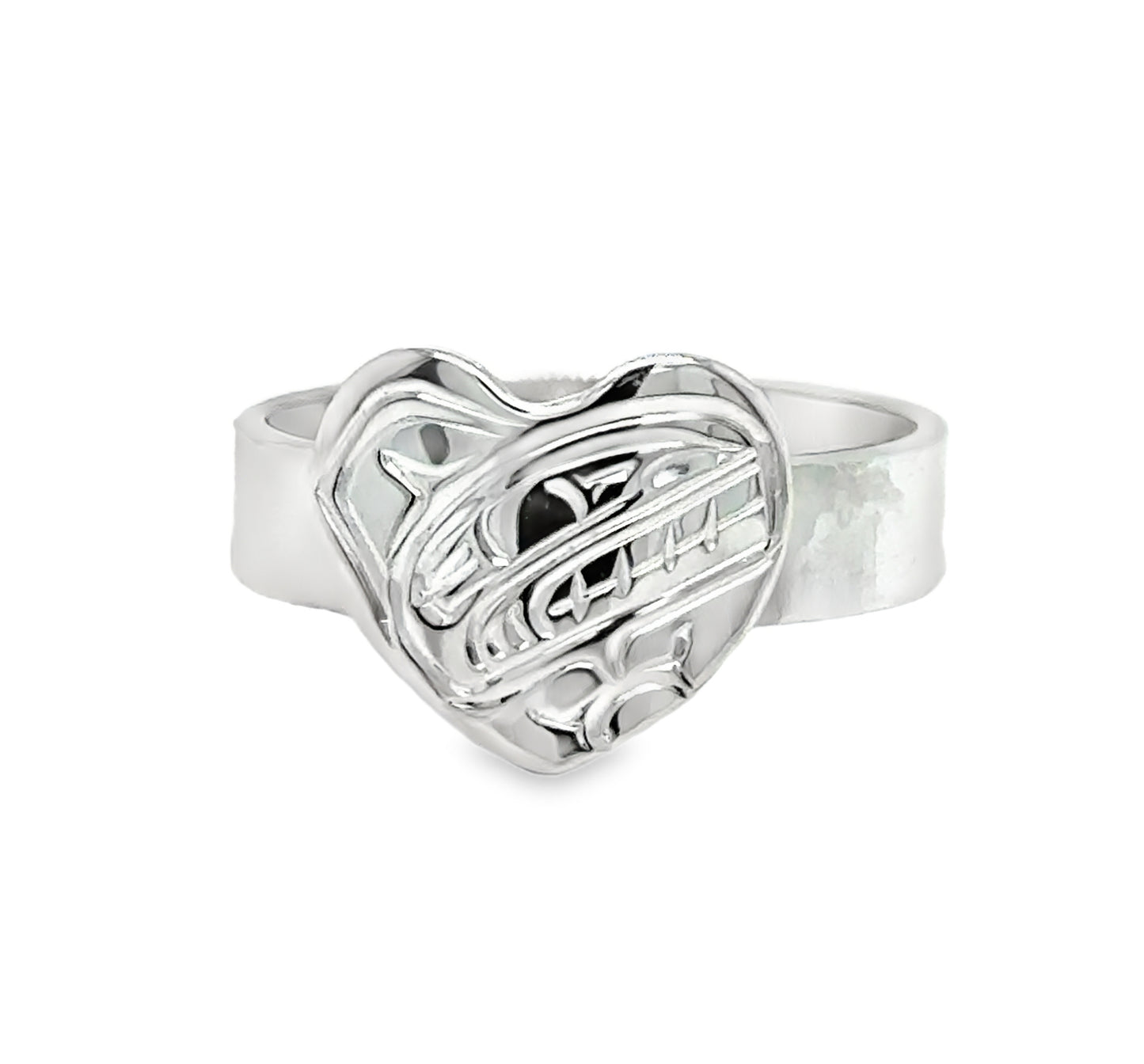 Ring - Sterling Silver - Heart - Orca