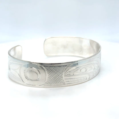 Bracelet - Sterling Silver - 1/2" - Orca - Shorter Length