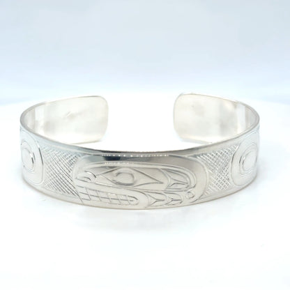 Bracelet - Sterling Silver - 1/2" - Orca - Shorter Length