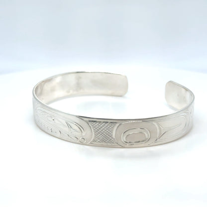 Bracelet - Sterling Silver - 3/8" - Orca - Shorter Length