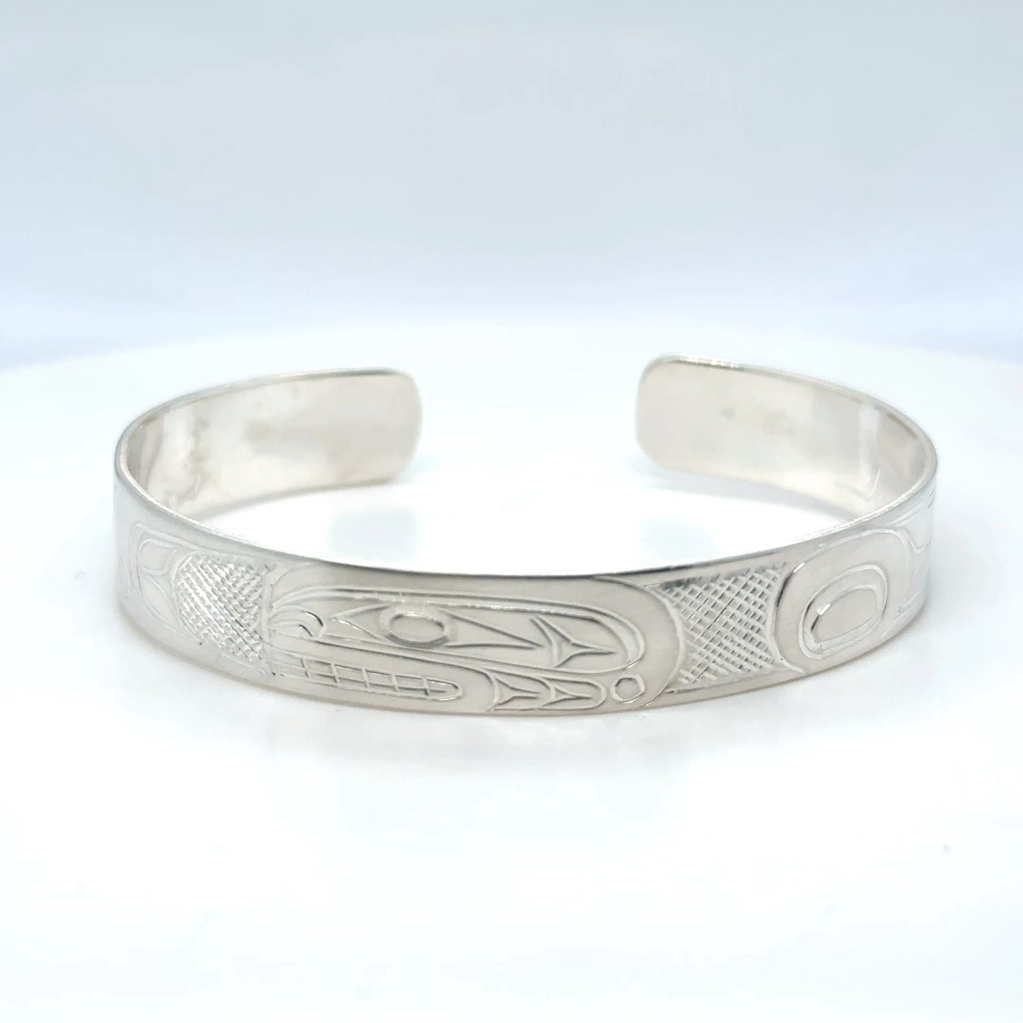 Bracelet - Sterling Silver - 3/8" - Orca - Shorter Length
