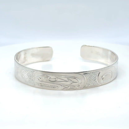 Bracelet - Sterling Silver - 3/8" - Orca - Shorter Length