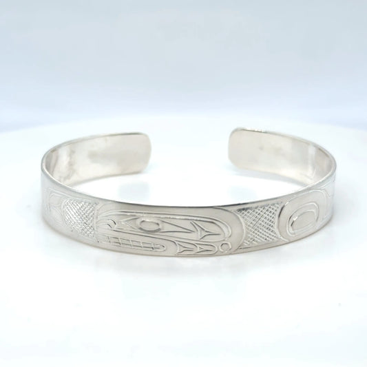 Bracelet - Sterling Silver - 3/8" - Orca - Shorter Length