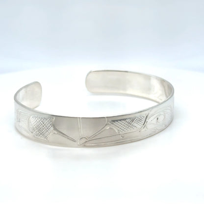 Bracelet - Sterling Silver - 3/8" - Hummingbird - Shorter Length