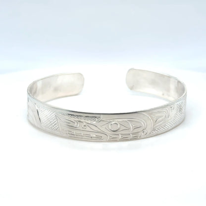 Bracelet - Sterling Silver - 3/8" - Wolf - Shorter Length