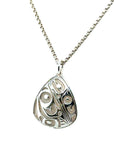 Pendant - Sterling Silver - Triangle - Hummingbird - Mini - 20mm