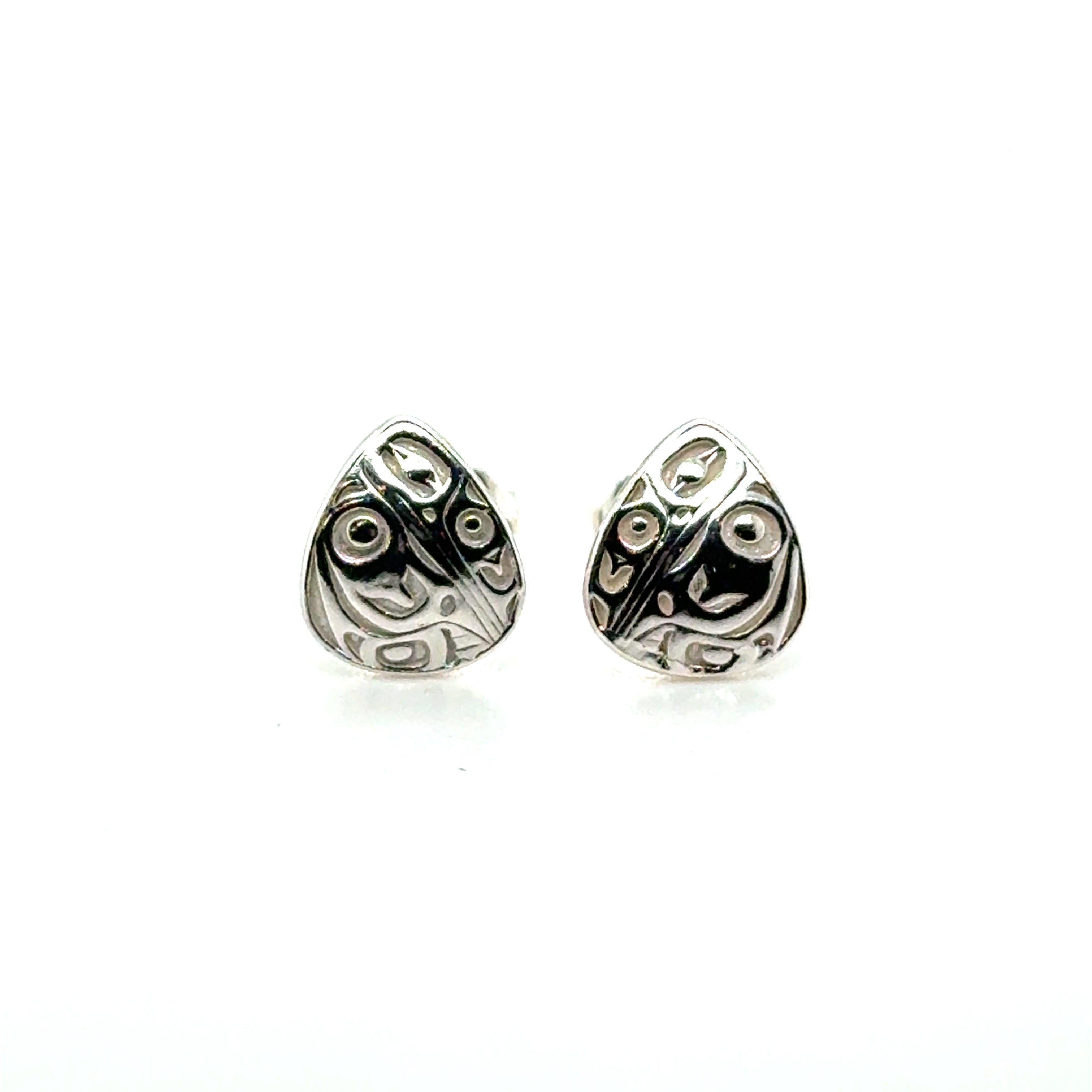 Earrings - Sterling Silver - Stud - Hummingbird - Mini - Triangle