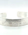 Bracelet - Sterling Silver - 1/2" - Wolf & Moon