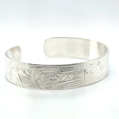 Bracelet - Sterling Silver - 1/2" - Bear & Wolf