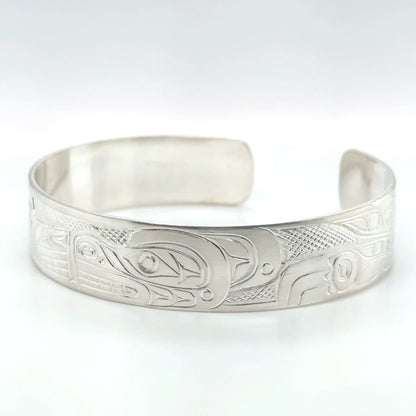 Bracelet - Sterling Silver - 1/2" - Bear & Wolf