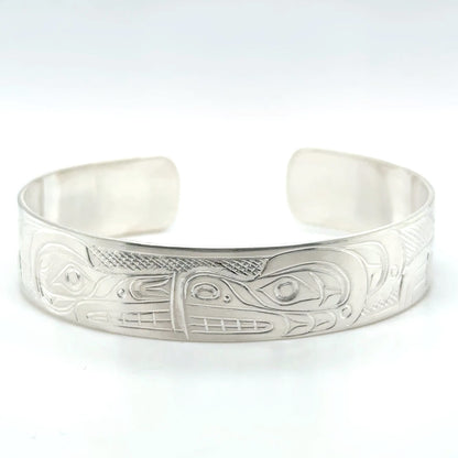 Bracelet - Sterling Silver - 1/2" - Bear & Wolf