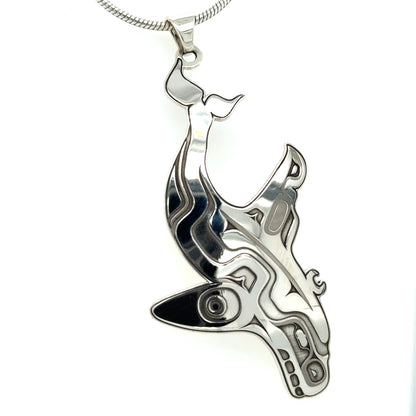 Pendant - Sterling Silver - Cutout - Orca